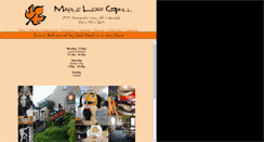 Desktop Screenshot of mapleleafgrill.com
