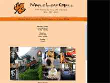 Tablet Screenshot of mapleleafgrill.com